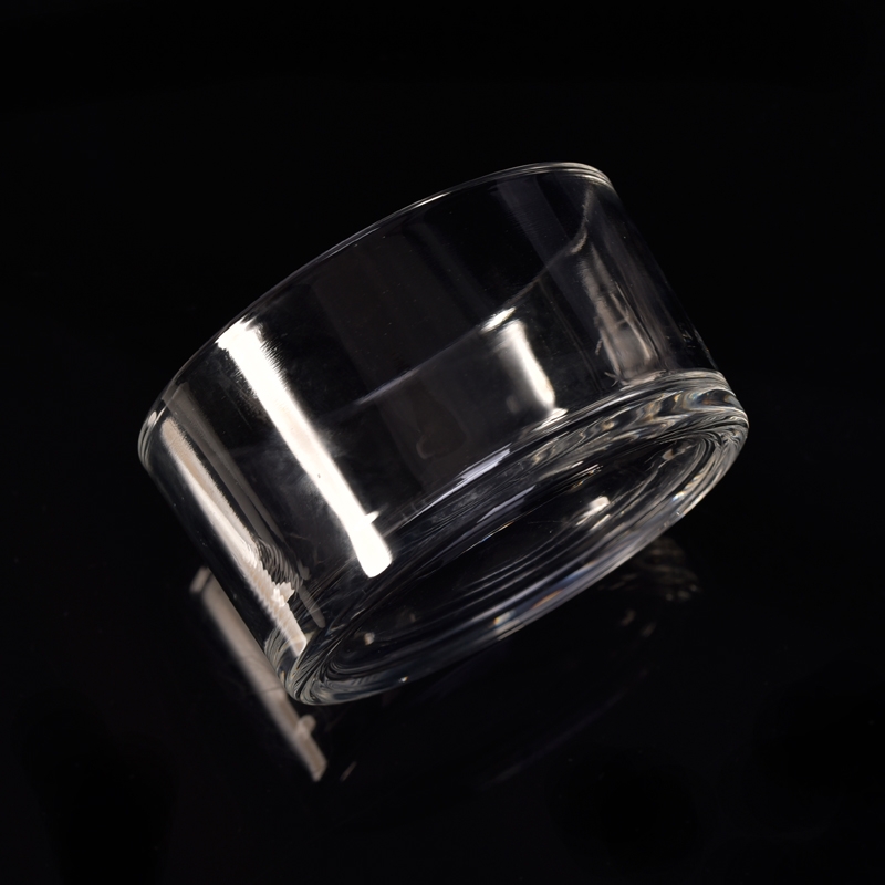 Large capacity circle glass candle holder