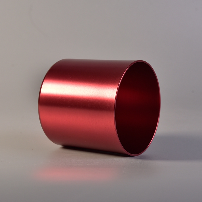 Pillar chrome tin decorative mental candle holder