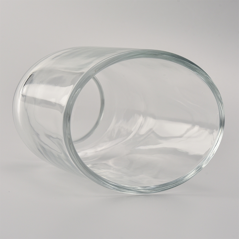Round bottom glass candle holder